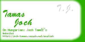 tamas joch business card